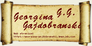 Georgina Gajdobranski vizit kartica